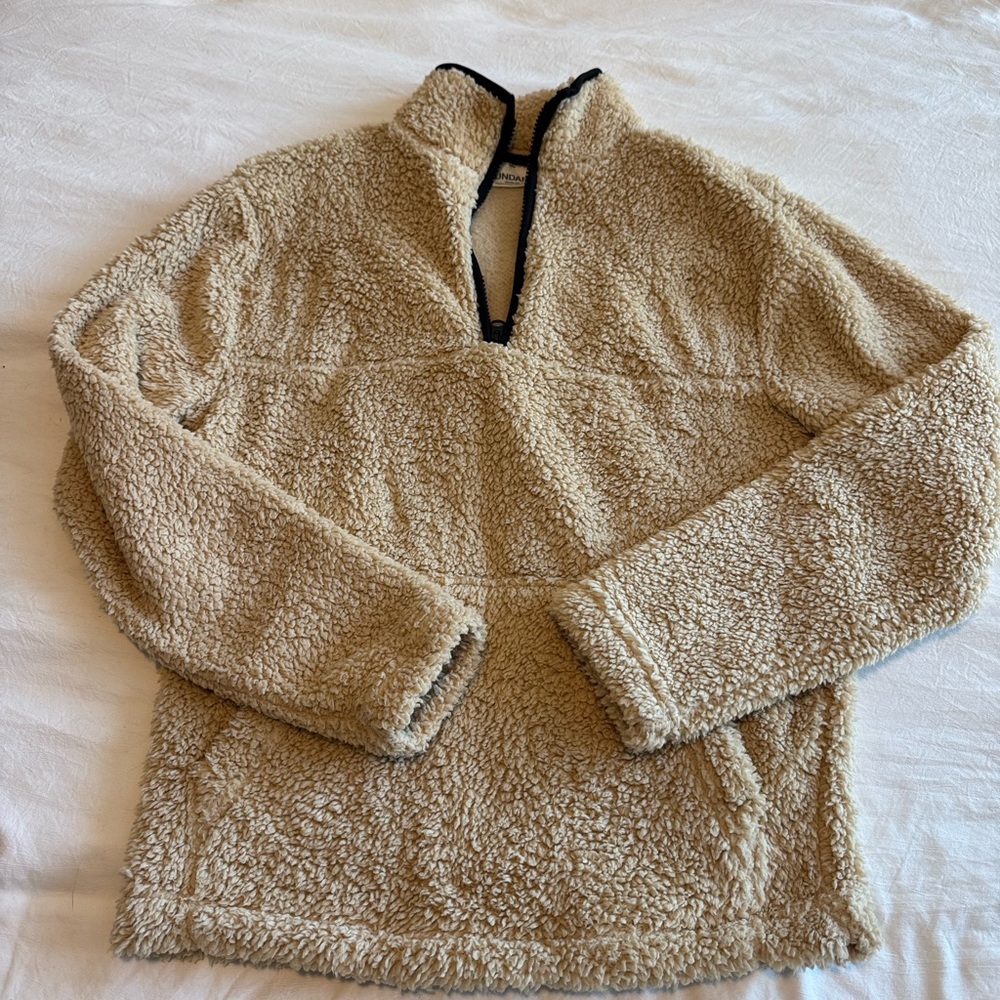 No Boundaries Cream Sherpa Turtleneck Sweater